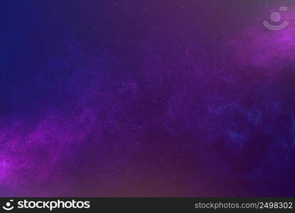 Galaxy abstract background with shiny stars and colorful clouds