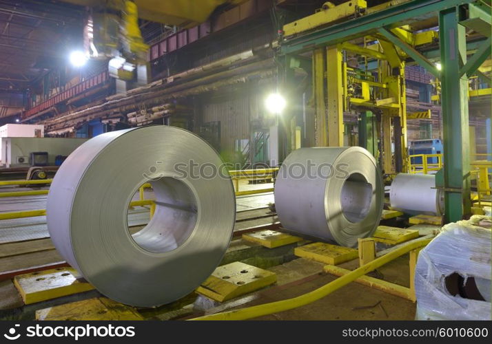 Galvanized role steel in steel plant