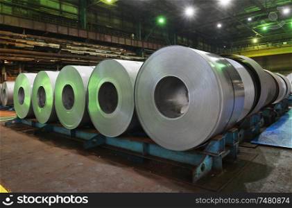 Galvanized role steel in steel plant