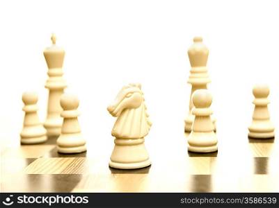 Game of chess isolated on white