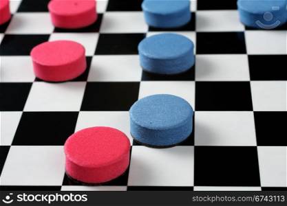 Game photo. Checkers.