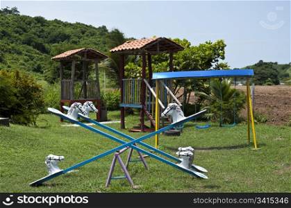 games for children in an outdoor playground