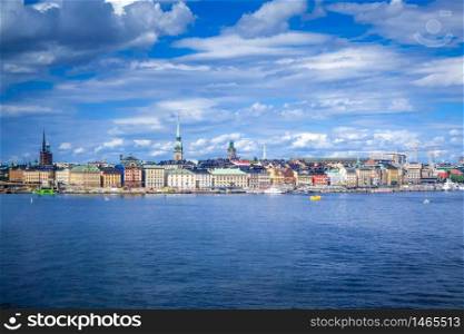 Gamla Stan landscape panoramic view in Stockholm, Sweden. Gamla Stan landscape in Stockholm, Sweden