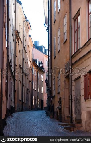 Gamla stan stockholm history center streets