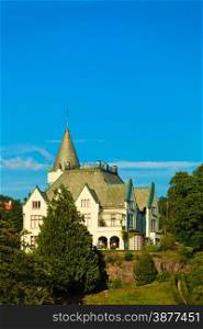 Gamlehaugen - mansion and the residence of the Norwegian Royal Family in the city Bergen, Norway.
