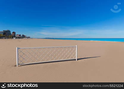 Gandia beach in Valencia at Mediterranean Spain