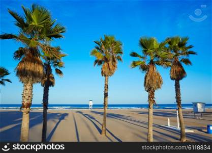 Gandia beach in Valencia of Mediterranean Spain