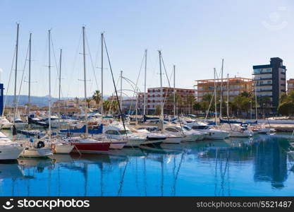 Gandia Nautico Marina boats in Valencia Mediterranean Spain