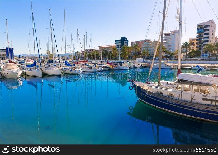 Gandia Nautico Marina boats in Valencia Mediterranean Spain