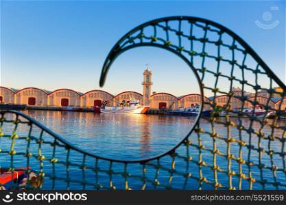 Gandia port puerto Valencia in sunset Mediterranean Spain