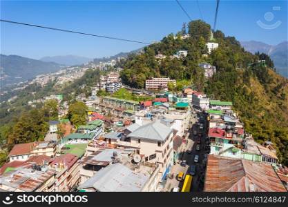 Gangtok Ropeway in Gangtok city in the Indian state of Sikkim, India