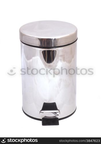 Garbage bin isolated on white