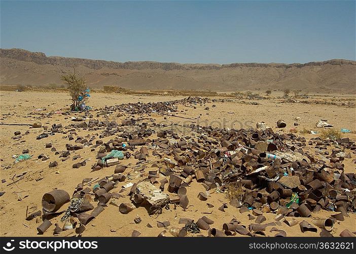 Garbage Dump in Desert