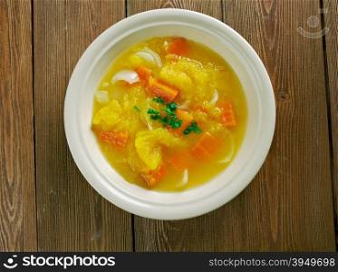 garbuzok Belarusian pumpkin soup