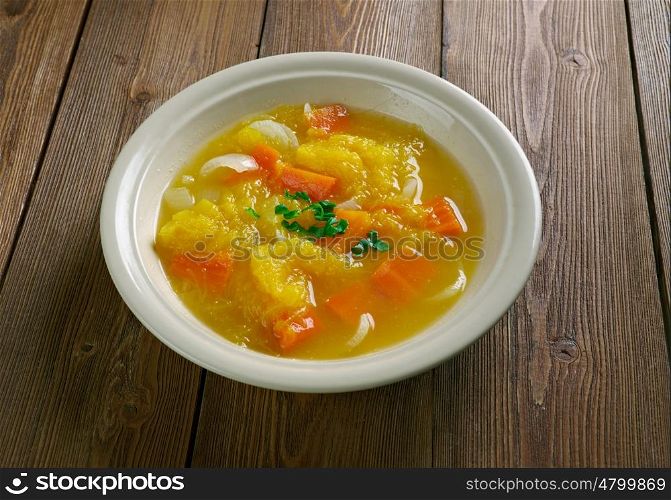 garbuzok Belarusian pumpkin soup