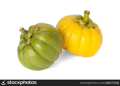 Garcinia Cambogia isolated on white background with path