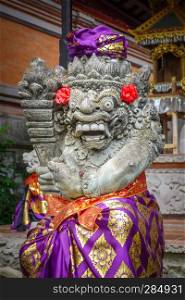 Gard statue in Puri Saren Palace, Ubud, Bali, Indonesia. Statue in Puri Saren Palace, Ubud, Bali, Indonesia