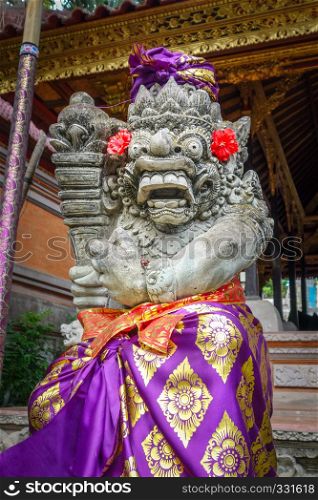 Gard statue in Puri Saren Palace, Ubud, Bali, Indonesia. Statue in Puri Saren Palace, Ubud, Bali, Indonesia