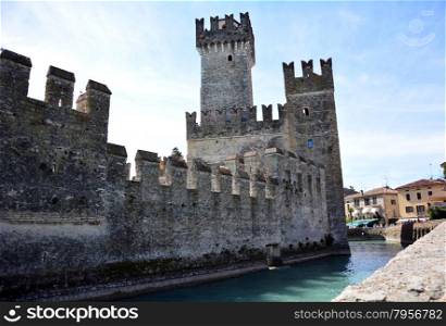 Garda Sirmione city italy Scaliger Castle landmark architecture