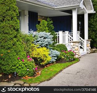 Garden and home entrance