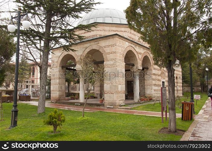 Garden of Mosque in Eskisehir city