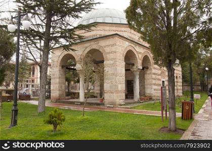 Garden of Mosque in Eskisehir city