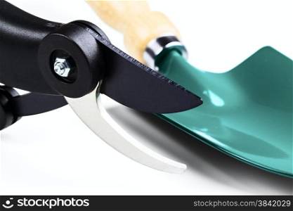 garden secateurs isolated on a white background