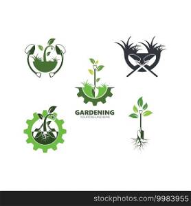 gardening icon vector illustration design template 