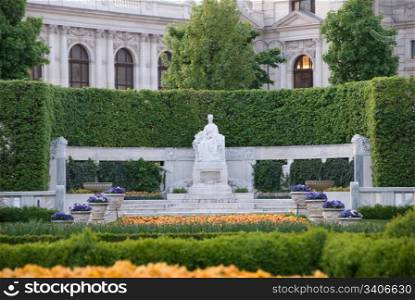 Gardens near Hofburg Palace in Vienna