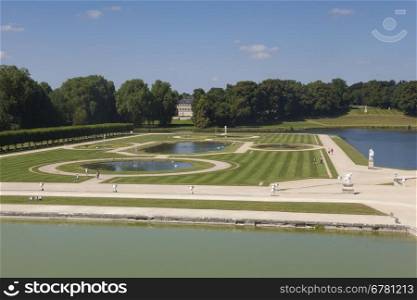 Gardens of Chantilly castle, Picardie, France