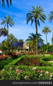 Gardens of Museum of Arts and Traditions of Sevilla, Spain.