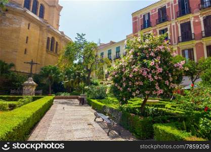 Gardens of the Cathedral of Malaga, Spain