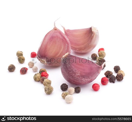 Garlic clove isolated on white background cutout