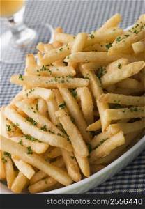Garlic French Fries with Chives