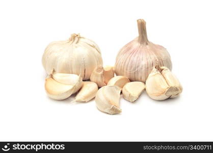 garlic isolated on a white background