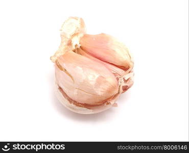 Garlic on a white background. Garlic on a white background