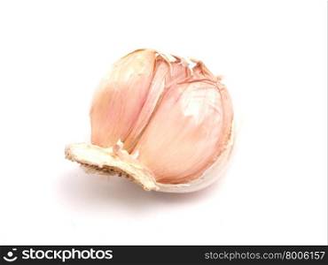 Garlic on a white background. Garlic on a white background