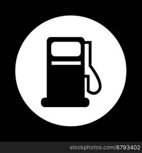 Gas pump oil station icon illustration design