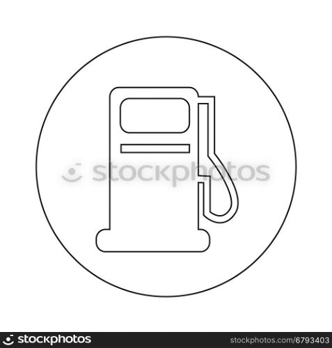 Gas pump oil station icon illustration design