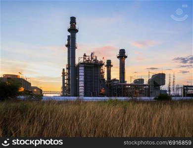 Gas turbine electric power plant with twilight