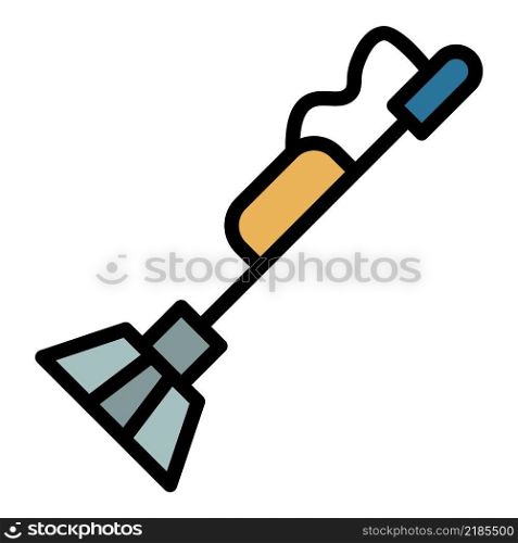 Gasoline trimmer icon. Outline gasoline trimmer vector icon color flat isolated. Gasoline trimmer icon color outline vector