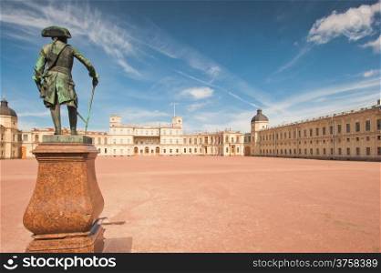 Gatchina. Famous palace and monument to suburban St. Petreburge