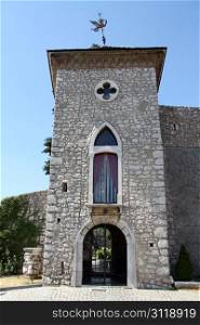 Gate and tower of castle Trsat in Rijeka, Croatia