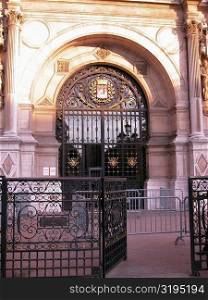 Gate at the entrance of a building, Paris, France
