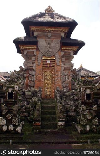 Gate of balinese temple near Ubud, Bali, Indonesia