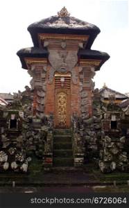 Gate of balinese temple near Ubud, Bali, Indonesia