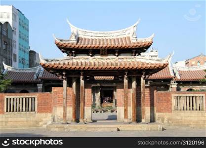 Gate of Confucius temple in Lukang, Taiwan