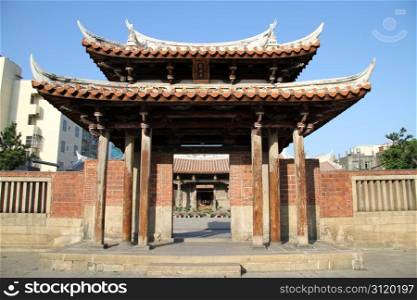 Gate of Confucius temple in Lukang, Taiwan