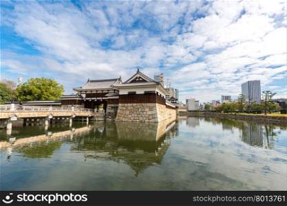 Gate of Hiroshima castle Japan