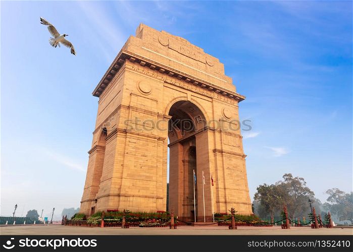 Gate of India, famous monument of New Delhi.